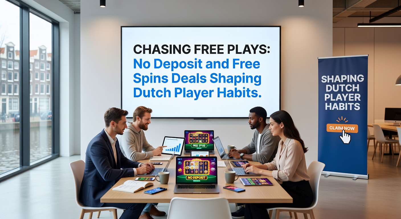 Grafiek met stijgende lijnen van free spins claims en spelersretentie in Nederland, illustrerend de impact op gewoontes met mobiele en desktop breakdowns