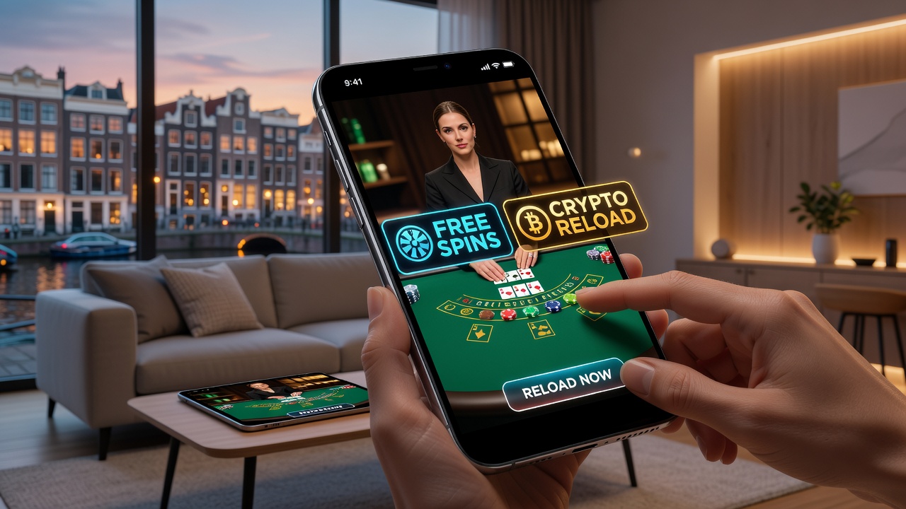 Nederlandse mobiele spelers gebruiken gratis spins en crypto-reloads tijdens live dealer sessies op smartphones en tablets