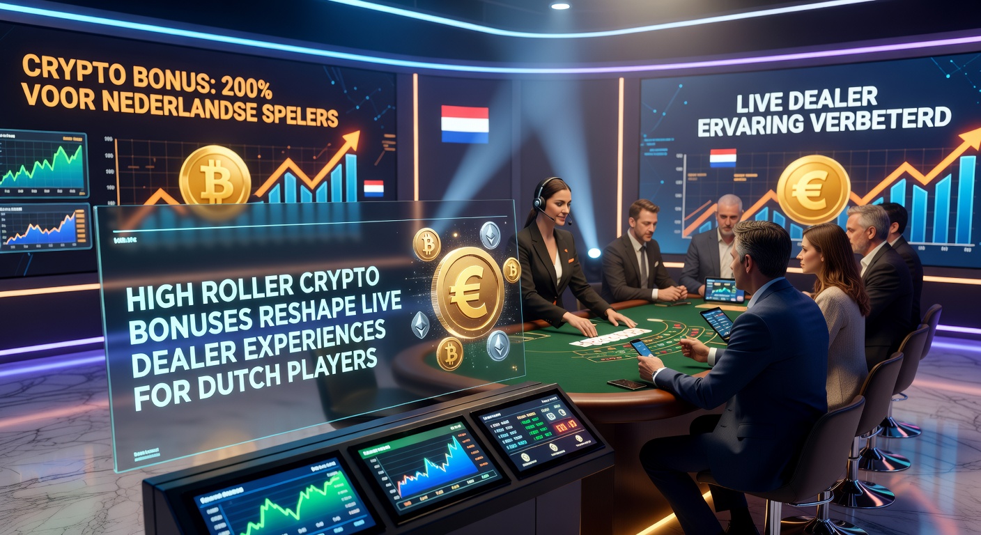 Nederlandse high roller plaatst een grote crypto-inzet aan een live roulette-tafel met dealer in actie