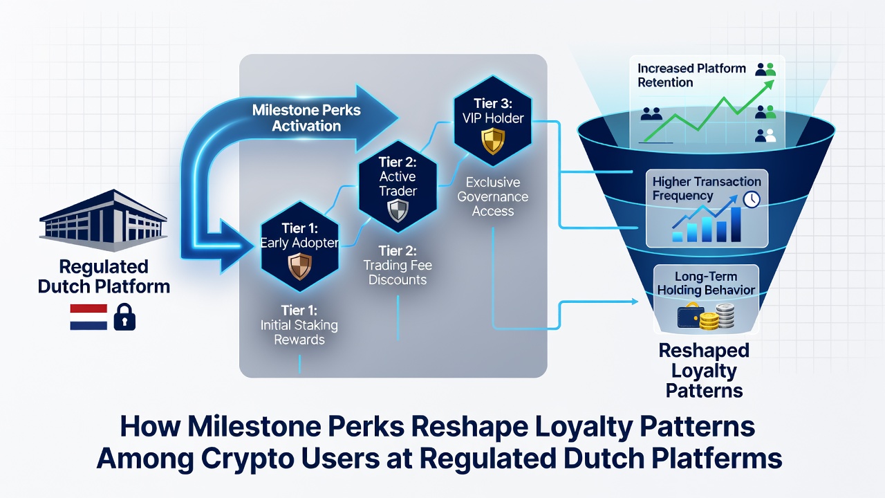Grafiek die de verandering in loyaliteitspatronen laat zien bij crypto-gebruikers op Nederlandse platforms