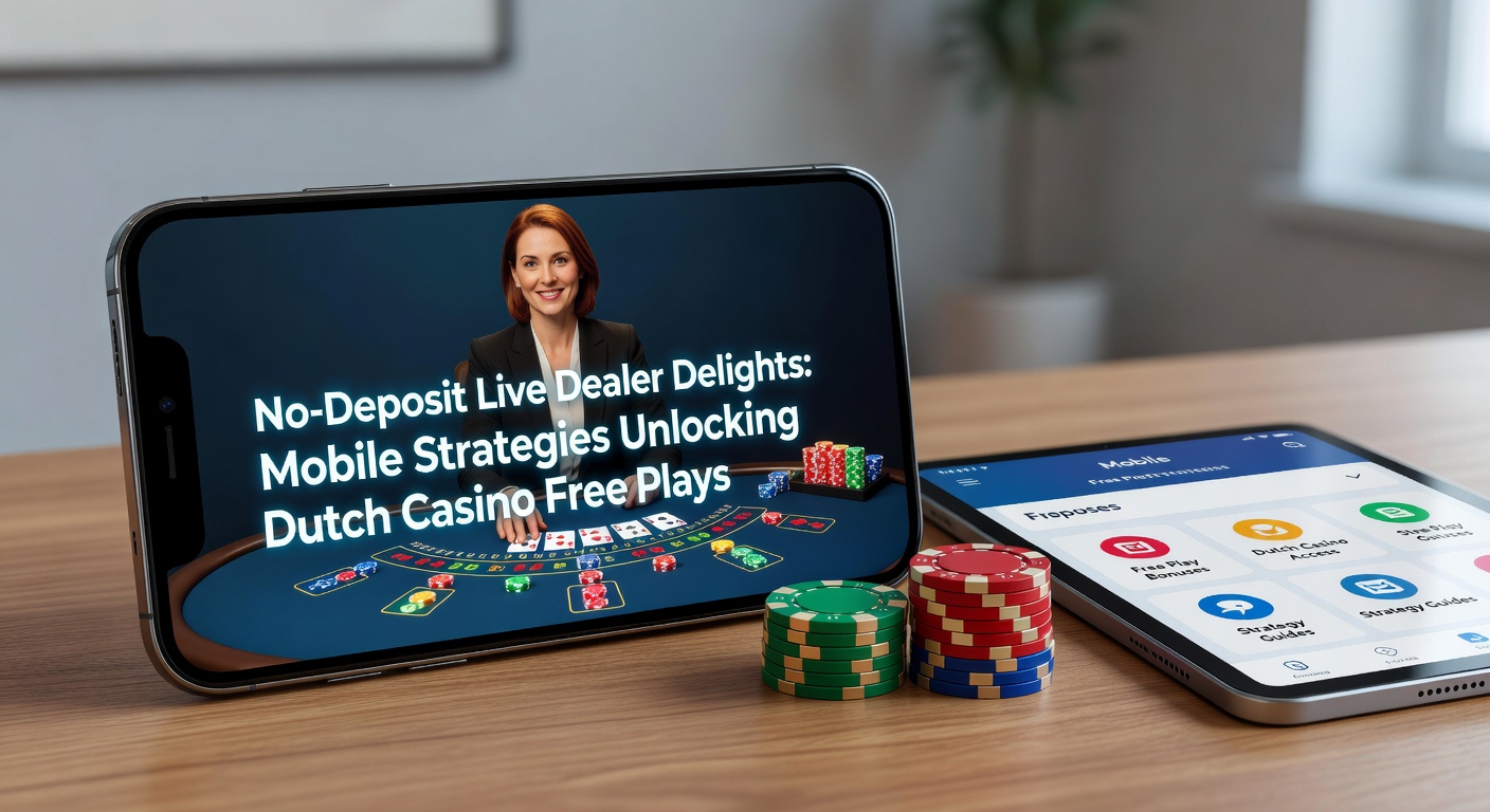 Smartphone met live dealer blackjack sessie en no-deposit bonus icoon zichtbaar op scherm, illustrerend mobiele toegang tot gratis casino spelen