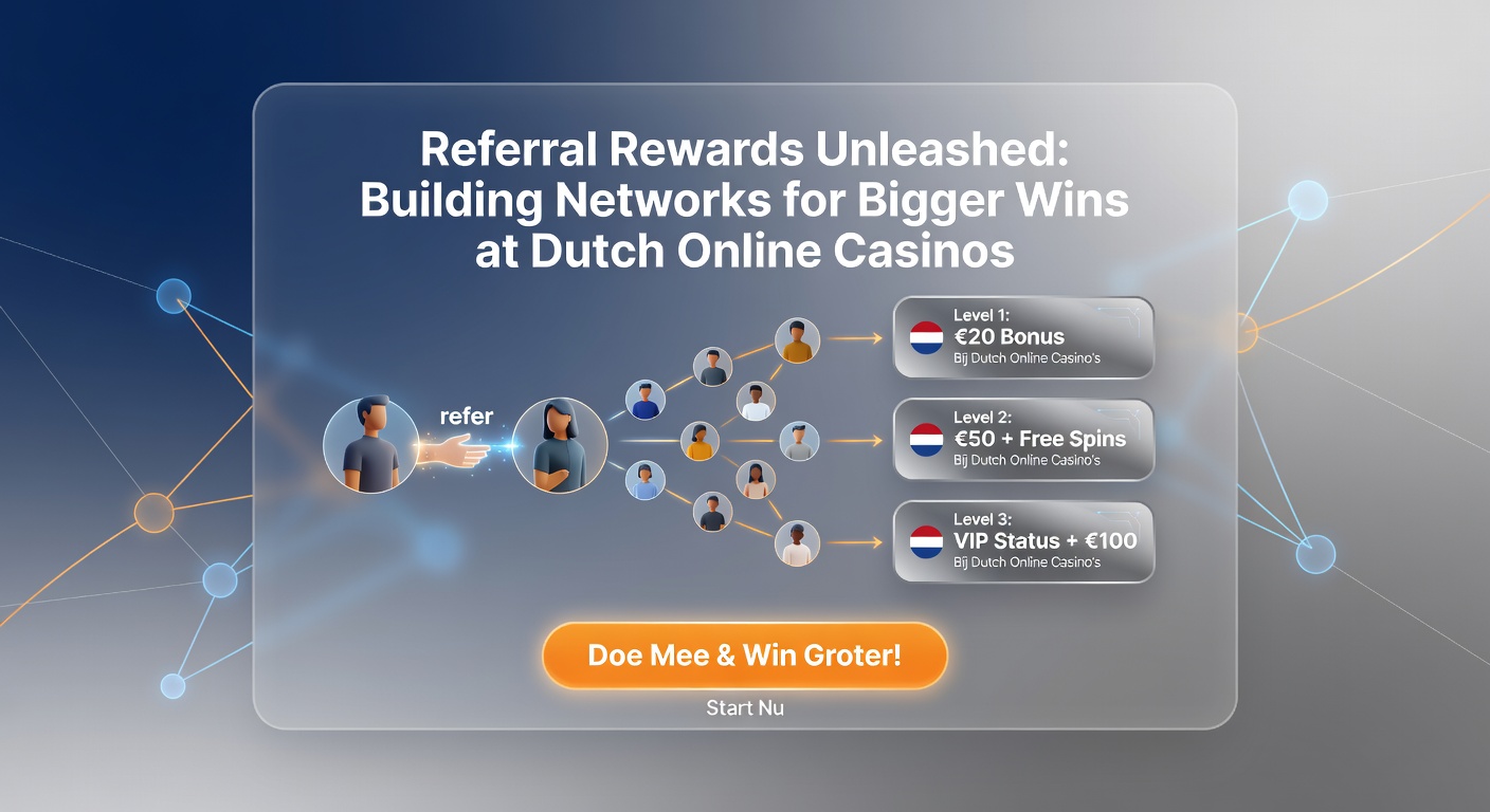 Grafiek van groeiende referral-netwerken met bonussen en winsten bij een Nederlands casino-dashboard